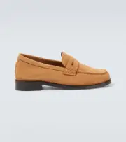 [Manolo Blahnik] Manolo Blahnik Perry suede penny loafers AU 13 brown