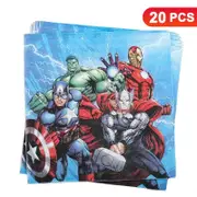 Superhero Theme Luncheon Napkins 20PK - Kids Birthday Party Tableware