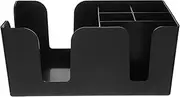 Alipis Bar Organizer Tea Bag Storage Box with 6 Compartments, Coffee Station Organizer Bar Tool Holder Coffee Pod Syrup Holder