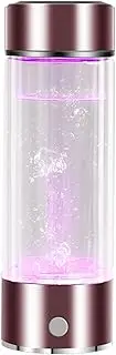 Portable Hydrogen Rich Water Bottle with Inhaler and Bottle Adapter Hydrogen Water Generator Ionizer with SPE & PEM Technology Make Hydrogen Content Up to 1300-1600 PPB 400 Ml(Purple)