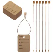 Price 2 x 1.4 Inch Brown Tagging for Clothing with Nylon String 100 Set