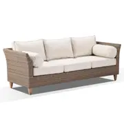 Carolina 3+1+1 Seater Outdoor Wicker Lounge Set with Coffee Table - Outdoor Wicker Lounges