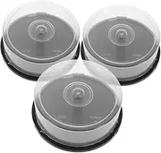 VANZACK 3pcs Cd Storage Bin Cd Carrying Case DVD Carrying Case Empty DVD Storage Holder Disk Holder Transparent Plastic