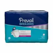Prevail Breezers Adult Incontinent Brief, Regular 40 - 49 Inch, Pack of 20