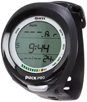 Mares Puck Pro PLUS Scuba Diving Wrist Computer Black/Black Dive Com