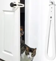 Cat Door Holder Latch Alternative,Cat Door Holder Latch,Dog Proof Door Holder Strap Gate Latch,Cat Door Buddy and Baby Gate Latch, Dog Proof Door Holder Strap,Dog Door Strap Latch,Door Strap and Latch