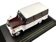 First43 1/43 Mitsubishi Jeep J30 1961 White/Wine Red Minicar