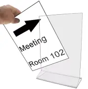 6"W x 8"H Sign Holder Top Load Double Sided Menu Countertop Frame