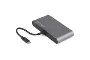 StarTech.com Thunderbolt 3 Docking Station for Notebook - Black, Silver - 2 Displays Supported - 4K - 3840 x 2160 - 1 x USB Type