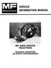 Massey Ferguson MF 2000 Transmission 24 Service Manual