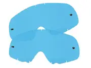 2x Oakley Crowbar Tear OFF LENS ANTI FOG SCRATCH Blue Moto x Enduro MTB