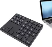 Bluetooth Number Pad for Laptop, Cordless Number Keypad, USB Rechargeable 35 Keys Numeric Keypad Numpad, External Numpad Keyboard for Laptop PC Notebook (Black)