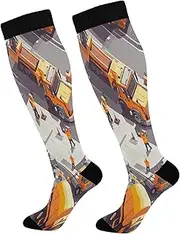[Caihoyu] Compression Socks For Women And Men Compression Sock 15-20 mmHg for Nurses, Pregnancy, Flying, Running,Travel