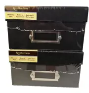 NEW Recollections Memory Box Holds Over 1,000 Photos Or 14 DVDs Or 18 CDs Black