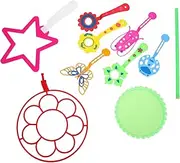 Kisangel 9pcs Bubble Wands Bubble Makers for Boys and Girls Party Maker Making Toys Safe Toy for 3 Years Old