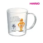 【日本 HARIO】STAR WARS 機器人R2-D2-C3PO耐熱玻璃馬克杯 360ML SW