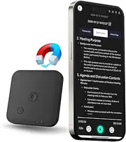 AI Voice Recorder with APP for AI Voice-to-Text Transcription, GPT-4o Summary, Mind Mapping, 64GB Storage, and a Magnetic Design, Dictaphone for Calls, Lectures and Meetings, by FoCase Rec