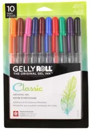 Sakura Gelly Roll Medium Point Pens 10/Pkg-Assorted Colors 37460