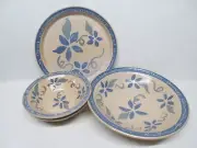 Koinonia Pottery Bowls Blue flowers Maryland Scriptures in Pottery