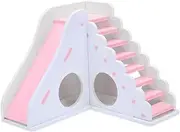 SEWOART 1PC Multi Purpose Colored Hamster Wooden Climbing Ladder Durable Pet House Sleeping Hut Breathable Design for Secure Cozy Play Area Fun Activity Rest Spot for Your Hamster