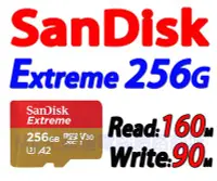 在飛比找Yahoo!奇摩拍賣優惠-SanDisk 記憶卡 256G Extreme Micro