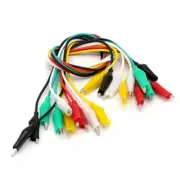 10Pcs Double-ended Wire Crocodile Alligator Clips Test Leads Jumper Cable