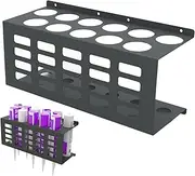 Hand Caulking G'un Holder Caulking Tube Storage Rack Grease G'un Stand - Wall Mount Grease Can Holder Holds 11 Caullking Tubes and Caullking Nozzle, Organizers & Storagers for Workshop, Shop, Garage