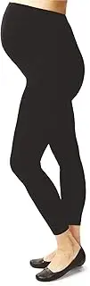 [Terramed Just Think Comfort] Terramed Maternity Leggings Compression Stockings Women 20-30 mmHg - Graduated Compression Stockings Women Pregnancy | Microfiber Footless Maternity Compression Leggings Over The Belly