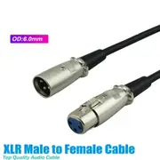 Microphone Cable Audio Cord XLR Patch Lead 3-Pin Male to Female Extension