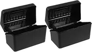 HOMSFOU 1 Set Index Card Storage Box Plastic Organizer for Office Supplies Flashcard Holder with Locking Lid for Efficient Sorting Chic Appearance