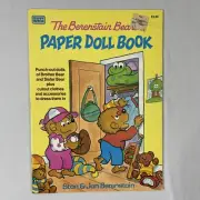 Vtg The Berenstain Bears Paper Doll Book by Stan & Jan New Uncut Unused