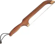 LIGIGWASH Ergonomic Bread Knife Wooden Handle Serrated Blade Bread Lame Tool for Baguettes Cakes Toast