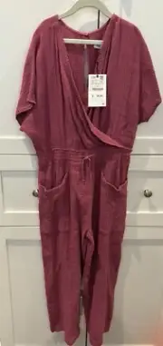 Zara Girls Pink Wrap Jumpsuit Size 10 $35.90 Style 6227 293 902