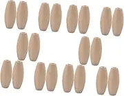 SHINEOFI 100pcs Wooden Bead DIY Hanging Craft DIY Bead Jewelry Making Beads DIY Spacer Bead DIY Spacer Charms Necklace DIY Bead Jewelry Bead Decor Blank Bead Charms Hat Stands Display Khaki
