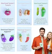 [Generic] Emotional Support Pocket Hug Card,Portable Encouragement Cards | Small Emotional Support Cards Set of 5 for Coworker Staff Friends, Resin Figure Support Ornament Card