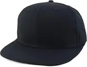 [Armycrew] Oversized 2XL Structured Flatbill Snapback Cap for Big Heads