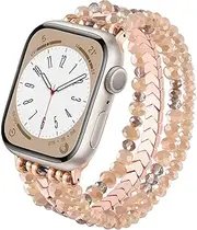 [MOFREE] Beaded Bracelet Compatible with Apple Watch Band