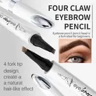 1xWaterproof Microblading Eye Brow Eyeliner Eyebrow Pen Pencil Brush Makeup Tool