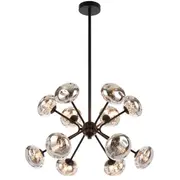 Varlin 12Lights Black Pendants Chandelier Hanging Lighting Telbix