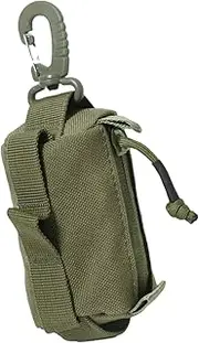 [Generic] Outdoor Wallet for Men, Small Purse, Portable Key Holder - Coin Holder, Purse, Multifunctional Organiser for Headphones, Cards, Keys, Paper Money, Army Green, Siehe Beschreibung, See description