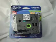 1 Brother P-Touch TZe-131 BLACK ON CLEAR Label Tape GENUINE OEM 1/2" 12mm x 8M