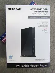 netgear ac1750 wifi cable modem router c6300