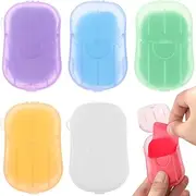 120Sheets Portable Travel Soap Papers Multipurpose Camping Soap Paper for Hiking Outdoor Activities and Hand Washing Includes Milk