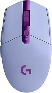 Logitech G305 LIGHTSPEED Wireless Gaming Mouse, HERO Sensor, 12,000 DPI, Lightweight, 6 Programmable Buttons, 250h Battery, On-Board Memory, Compatible with PC, Mac - Lilac