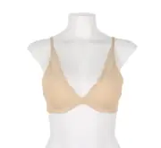 Spanx L116025 Undie-Tectable Underwire Push-Up Plunge Nude Bra Size 32B