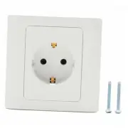 Single EU German Standard Electrical Plug Socket Wall Power Outlet Panel 16A