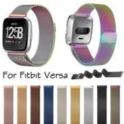 Fit Fitbit Versa/2/Lite Magnetic Milanese Stainless Steel Smart Watch Band Strap