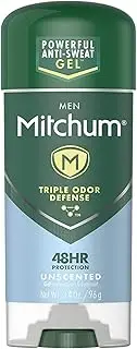 Mitchum Advanced Control Unscented Gel, Anti-Perspirant & Deodarant 3.4 Oz (Pack Of 2)