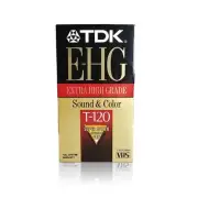 TDK EHG Extra High Grade T-120 Blank VHS Tapes, NEW SEALED!