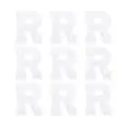 Letters R Patches White Iron-On Letters Patch for Clothing Repair 9 Pcs